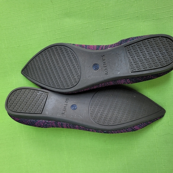 Rothy's Heather Magenta & Blue Halo 6.5 - Picture 8 of 11